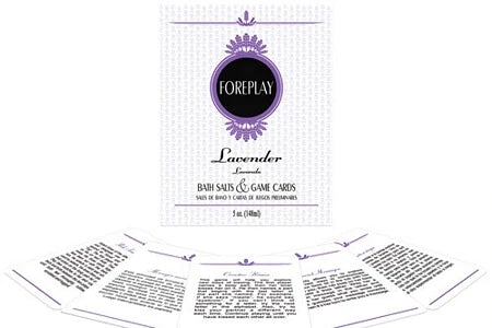 Bath Salts & Game Cards Foreplay-Lavender