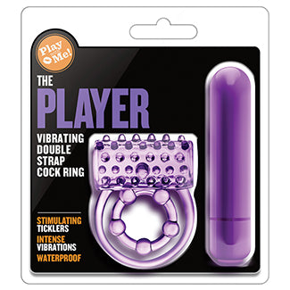 Play With Me Vibrating Double Strap Cockring